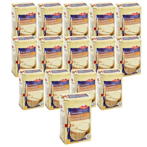 BIELMEIER KÜCHENMEISTER Brotbackmischung Sonnenblumenbrot 15 Stück á 500 g Jeden Tag frisches Brot genießen Made in Baden-Württemberg BIELMEIER KÜCHENMEISTER Brotbackmischung Sonnenblumenbrot 15 Stück á 500 g Jeden Tag frisches Brot genießen Made in Baden-Württemberg von Bielmeier
