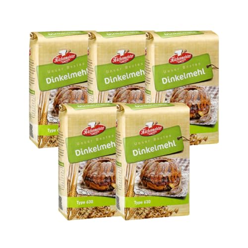 BIELMEIER KÜCHENMEISTER Mehl Dinkelmehl Type 630 5 Stück á 1kg Das hochwertige Getreide stammt von Landwirten aus der Region BIELMEIER KÜCHENMEISTER Mehl Dinkelmehl Type 630 5 Stück á 1kg Das hochwertige Getreide stammt von Landwirten aus der Region von Bielmeier