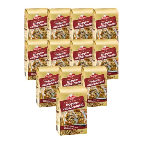 BIELMEIER KÜCHENMEISTER Mehl Roggenvollkornmehl 12 Stück á 1kg Das hochwertige Getreide stammt von Landwirten aus der Region BIELMEIER KÜCHENMEISTER Mehl Roggenvollkornmehl 12 Stück á 1kg Das hochwertige Getreide stammt von Landwirten aus der Region von Bielmeier