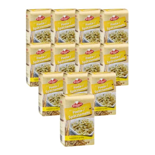 BIELMEIER KÜCHENMEISTER Pasta-/Spätzlemehl 12 Stück á 1kg Das hochwertige Getreide stammt von Landwirten aus der Region von Bielmeier