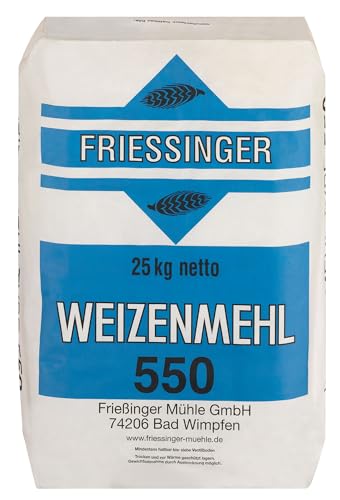 BIELMEIER Weizenmehl T550 25kg Friessinger Das hochwertige Getreide stammt von Landwirten aus der Region von Bielmeier
