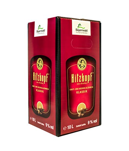 Bielmeier Bayernwald Hitzkopf Klassik roter Glühwein 9,0% vol 60x10l Bag-in-Box von Bielmeier
