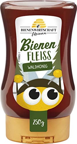 Bienenwirtschaft Meißen Bienenfleiß Waldhonig flüssig 250g Spender - Zarter dunkelbrauner Honig, kräftig würzig im Geschmack - Praktischer Spender (1 x 250g) Bienenwirtschaft Meißen Bienenfleiß Waldhonig flüssig 250g Spender - Zarter dunkelbrauner Honig, kräftig würzig im Geschmack - Praktischer Spender (1 x 250g) von Bienenwirtschaft Meissen