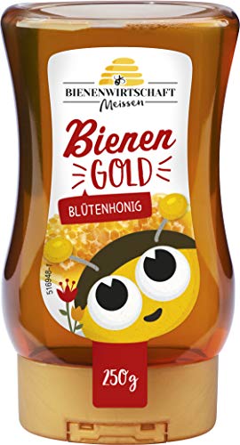 Bienenwirtschaft Meißen Bienengold Blütenhonig flüssig 250g Spender - Zarter goldgelber Honig, aromatisch blumig im Geschmack - Praktischer Spender (1 x 250g) Bienenwirtschaft Meißen Bienengold Blütenhonig flüssig 250g Spender - Zarter goldgelber Honig, aromatisch blumig im Geschmack - Praktischer Spender (1 x 250g) von Bienenwirtschaft Meissen