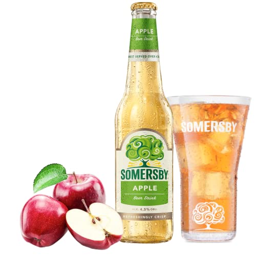 12 Flaschen Somersby Apfel aus sonnengereiften knackigen Äpfeln in der Sonderflasche 0,4l von Bier