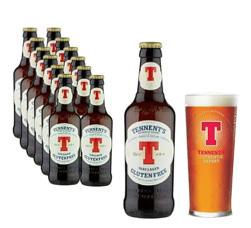 12 x 0,33l Tennent`s Lager Gluten Free - Glutenfreies Lager aus Schottland mit 5% Alk. von Bier