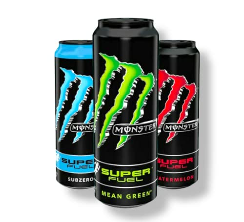 12 x 0,5l Monster Super Fuel Mix - Das Sportgetränk ohne Kohlensäure mit Koffein von Bier