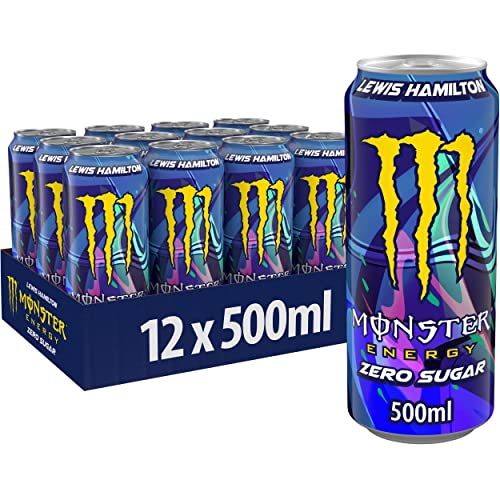 12 x Neu! Monster Energy Lewis Hamilton Zero - koffeinhaltiger Energy Drink mit erfrischendem Pfirsich-Nektarinen Geschmack - ohne Zucker und ohne Kalorien von Bier