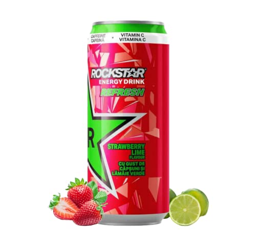 24 x 0,5l Rockstar Refresh Energy Drink - Strawberry Lime von Bier