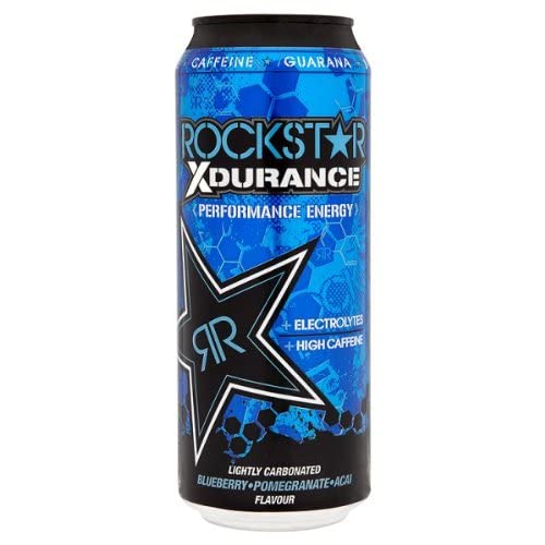 24 x 0,5l Rockstar Xdurance Performance Energie-Heidelbeere, Granatapfel, Acai Flavour von Bier