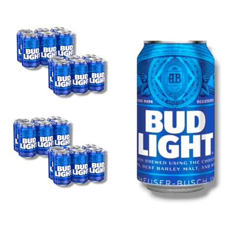 24 x Bud Light Beer 355ml- Amerikanisches Leichtbier in der Dose mit 4,2% von Bier