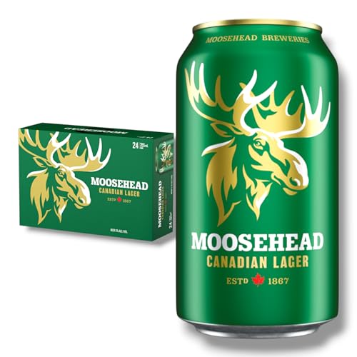 24 x Moosehead Lager Dose 0,35l- Goldenes Lager aus Kanada mit 5% Vol. von Bier