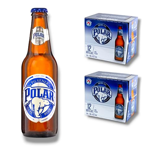 24 x Polar Pilsener 0,355l - Das beliebte Bier aus Venezuela mit 4,5% Vol. von Bier