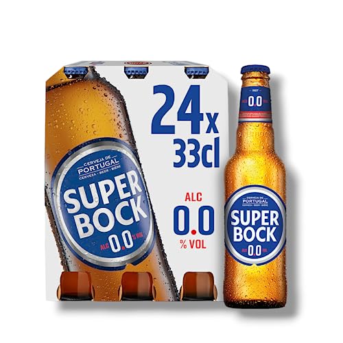 24 x Super Bock alkoholfrei 0,33l- Das Original aus Portugal mit 0,0% Vol. von Bier