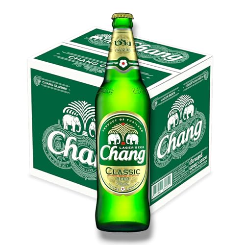 3 x Chang Classic Bigbottle 620 ml- Die Nr. 1 aus Thailand mit 5% Vol. - inkl. Original Haus der Biere Berlin Bierdeckel von Bier