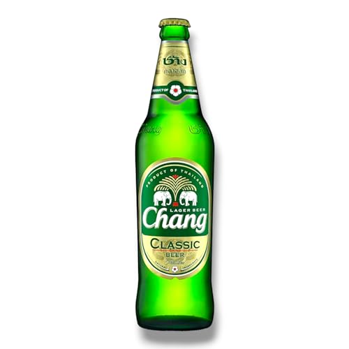 3 x Chang Classic Bigbottle 620 ml- Die Nr. 1 aus Thailand mit 5% Vol. - inkl. Original Haus der Biere Berlin Bierdeckel von Bier