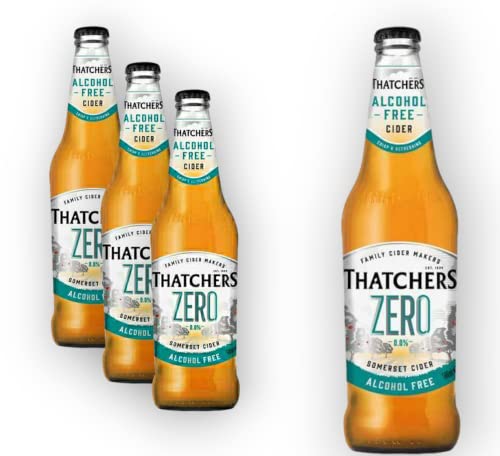 3 x Thatchers Zero 0,0% Vol.- Somerset Cider alkoholfrei 0,5l - Goldener halbtrockener Apfelwein von Bier