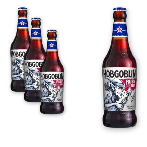 3 x Wychwood Hobgoblin Ruby Beer 0,5l- Das legendäre Bier der Wychwood Brauerei mit 5,2% Vol. von bier