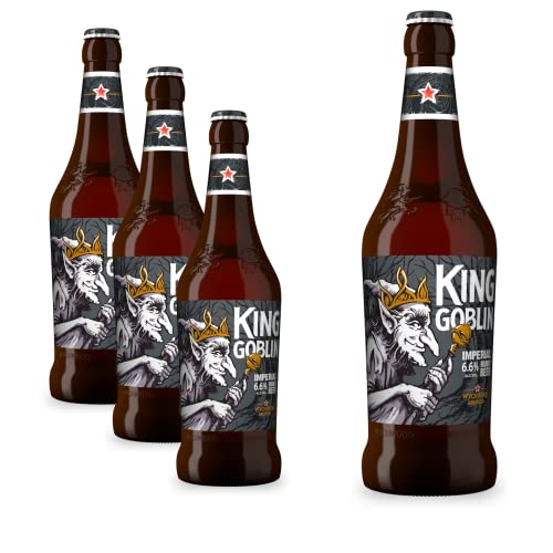 3x Wychwood King Goblin 0,5l- Imperial Ruby Beer mit 6,60% Vol.- Rotbier aus England von Bier