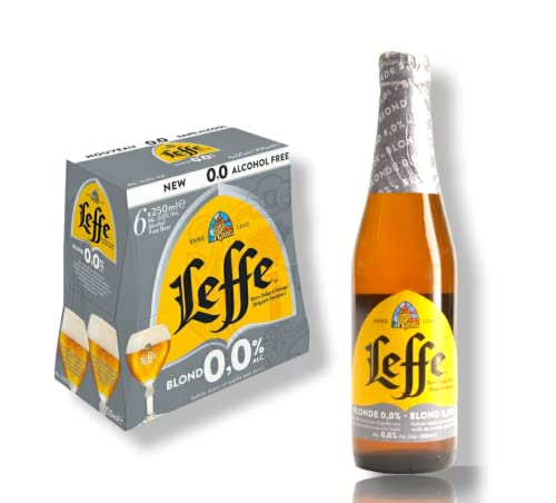 6 x 0,33l Leffe Blonde 0,0% Alk - alkoholfreies Bier aus Belgien von Bier