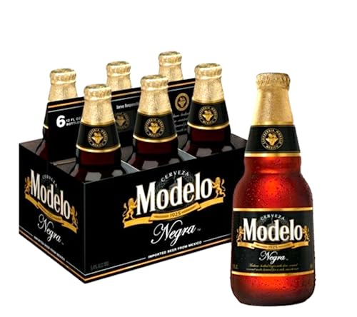 6 x Cerveza Modelo Negra 0,355l - Dunkles Bier aus Mexiko mit 5,3% Vol. von Bier
