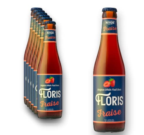 6 x Floris Fraise Bier 0,33l - Belgian White Fruit Beer - Erdbeerbier aus Belgien mit 3,6% Vol. von Bier