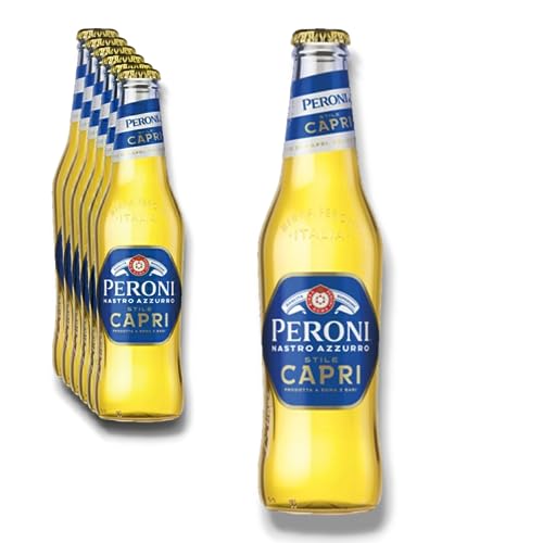 6 x Peroni Nastro Azzurro Stile Capri 0,33l - das neue Peroni mit 4,2% Vol. von bier