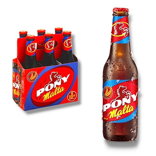 6 x Pony Malta 0,33l- Das Malzgetränk aus Kolumbien von Bier