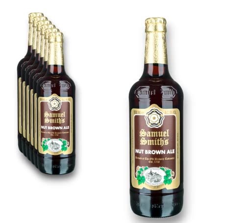 6 x Samuel Smith Nut Brown Ale 0,35l- Englisches Ale mit 5% Vol. - Bio Bier aus Großbritannien von bier
