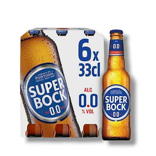 6 x Super Bock alkoholfrei 0,33l- Das Original aus Portugal mit 0,0% Vol. von Bier