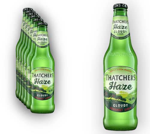 6 x Thatchers Haze 0,5l- Cloudy Somerset Cider mit 4,5% Vol. 6 x Thatchers Haze 0,5l- Cloudy Somerset Cider mit 4,5% Vol. von Bier