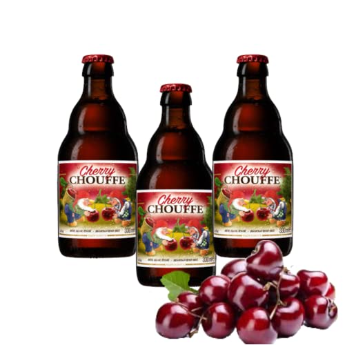 8 Flaschen La Chouffe Cherry aus Belgien mit 8% Alc + MEHRWEG Pfand von Bier