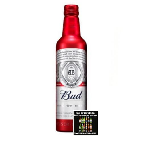 Bud King of Beer 24 x 473ml - Aluminium Flasche- Das Amerikanische Original mit 5% Vol. - USA Anheuser-Busch Brauerei von Bier