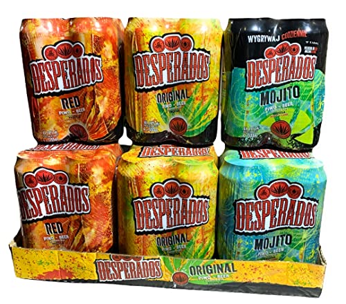 Desperados Mixpaket 8 Dosen Tequila, 8 Dosen Mojito und 8 Dosen RED jede Dose 0,5l Desperados Mixpaket 8 Dosen Tequila, 8 Dosen Mojito und 8 Dosen RED jede Dose 0,5l von Bier