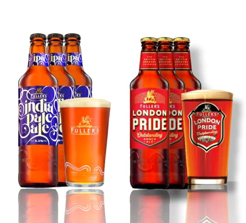 Fullers Brewery Bier im Mix - 3 x Fullers London Pride Outstanding Amber Ale+ 3 x Fullers India Pale Ale von Bier