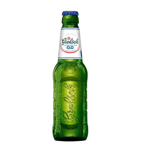 Grolsch Premium Pilsner alkoholfrei 24 x 0,3l- Das niederländische Lager 0,0%- Inkl. Haus der Biere Berlin Bierdeckel von Bier