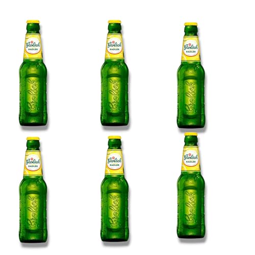 Grolsch Radler Zitrone 6 x 0,3l- Das besondere Radler mit 2% Vol.- Inkl. Haus der Biere Berlin Bierdeckel von Bier