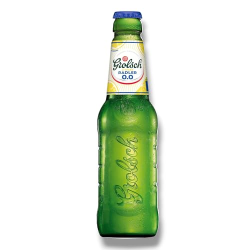 Grolsch Radler Zitrone alkoholfrei 24 x 0,3l- Das besondere Radler 0,0% Vol.- Inkl. Haus der Biere Berlin Bierdeckel von Bier