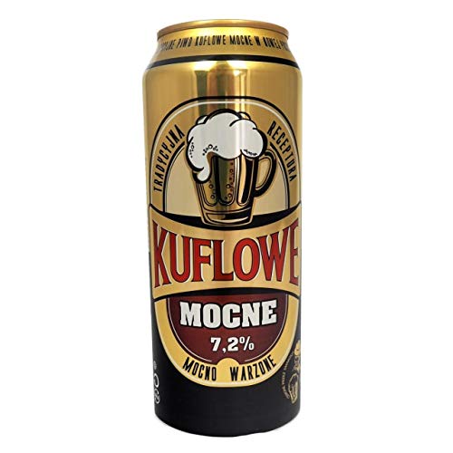 Große Dose 500ml! 12 Dosen Kuflowe Mocne Stark Bier aus Polen 7,2% Alc von Bier