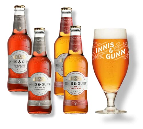 Je 2 x Flaschen Innis & Gun Original & Caribbean Rum Cask plus Original Bierglas im Set- nur solange der Vorrat reicht Je 2 x Flaschen Innis & Gun Original & Caribbean Rum Cask plus Original Bierglas im Set- nur solange der Vorrat reicht von Bier