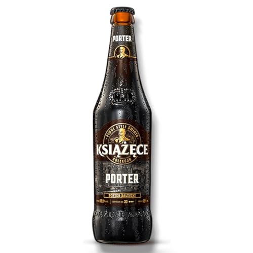 Książęce Baltic Porter 12 x 0,5l - Schwarzbier aus Polen mit 8% Vol. - Inklusive Haus der Biere Berlin Bierdeckel von Bier