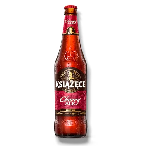 Książęce Cherry Ale 12 x 0,5l - Kirschbier aus Polen mit 4,1% Vol. - Inklusive Haus der Biere Berlin Bierdeckel von Bier