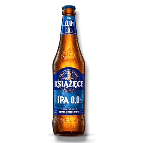 Książęce IPA Alkoholfrei 6 x 0,5l -Indian Pale Ale aus Polen mit 0,0% Vol.-Inklusive Haus der Biere Berlin Bierdeckel von Bier