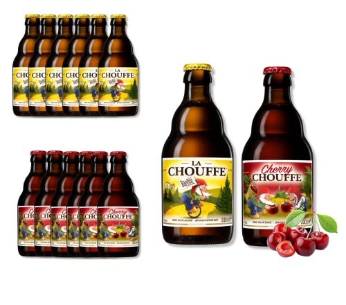 La Chouffe Belgien Bier Mix - 6 x La Chouffe Belgian Blonde Ale + 6 x La Chouffe Cherry La Chouffe Belgien Bier Mix - 6 x La Chouffe Belgian Blonde Ale + 6 x La Chouffe Cherry von Bier