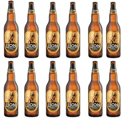 Lion Lager Bier 12 x 0,33l-Erfrischend und Vollmundig aus Sri Lanka- Inkl. Haus der Biere Berlin Bierdeckel von Bier