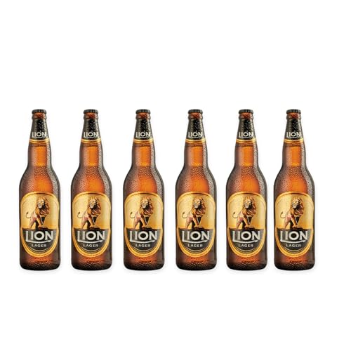 Lion Lager Bier 6 x 0,33l-Erfrischend und Vollmundig aus Sri Lanka- Inkl. Haus der Biere Berlin Bierdeckel von Bier