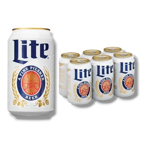 Miller Lite 6 x 355ml- Kalorienreduziertes Leichtbier als amerikanisches Pils mit 4,2% Vol.- Inklusive Haus der Biere Berlin Bierdeckel Miller Lite 6 x 355ml- Kalorienreduziertes Leichtbier als amerikanisches Pils mit 4,2% Vol.- Inklusive Haus der Biere Berlin Bierdeckel von Bier