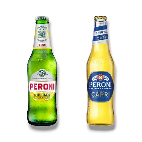 Peroni Mix - Je 12 x Chill Lemon & Nastro Azzurro Stile Capri - Italiens beliebte Biere 330ml von Bier