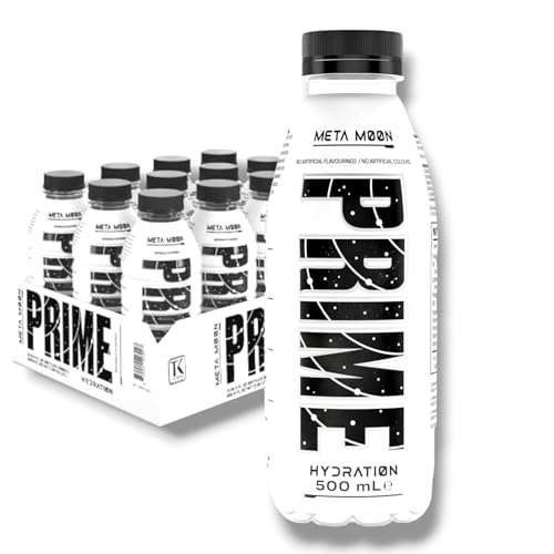 Prime Hydration Meta Moon 12 x 500ml - Der perfekte Sportdrink für Sportler und Fitnessfans- Koffeinfrei, Antioxidantien + Elektrolyte von Bier