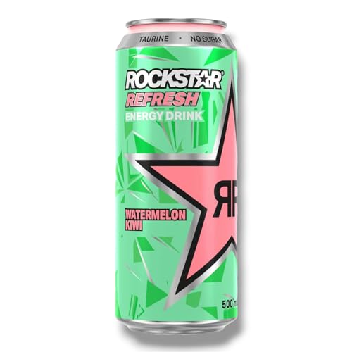 Bier Rockstar Refresh Energy Drink 500ml - Watermelon Kiwi 24 x 500ml von Bier